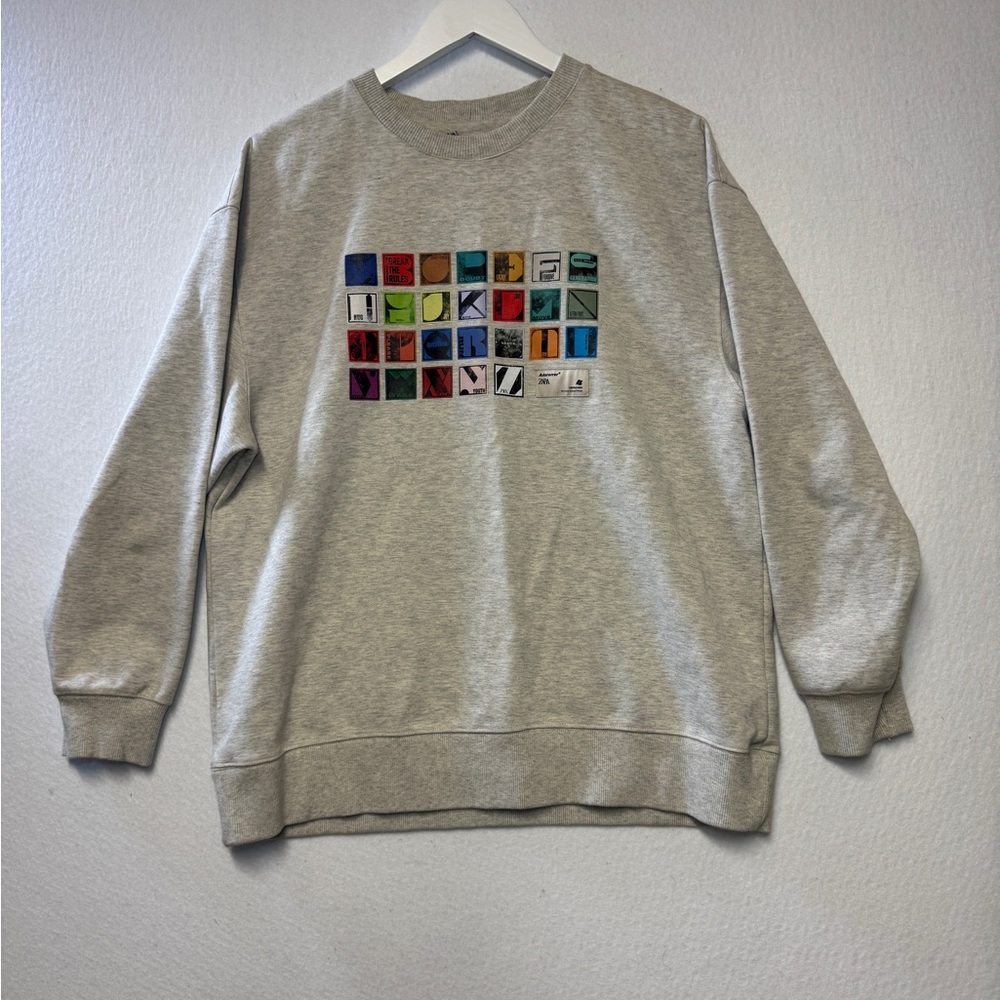 Zara Ader Error Alphabet Sweatshirt, S/M